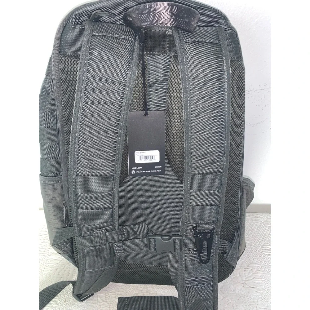 Nixon Smith Backpack Graphite C2904 132-00 Tactical Skate Laptop Bag New